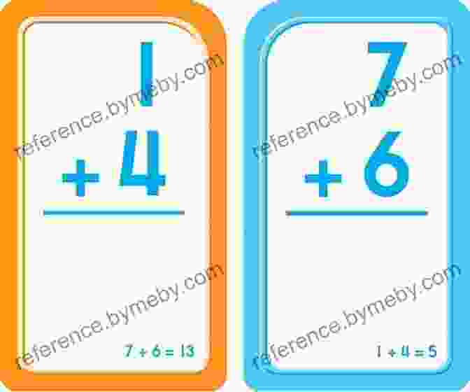 A Child Using Colorful Math Flash Cards To Learn Numbers And Basic Math Operations. Kids How Many Learning : Learn Math With Flash Card Preschoolers And Kindergarteners Math Practice