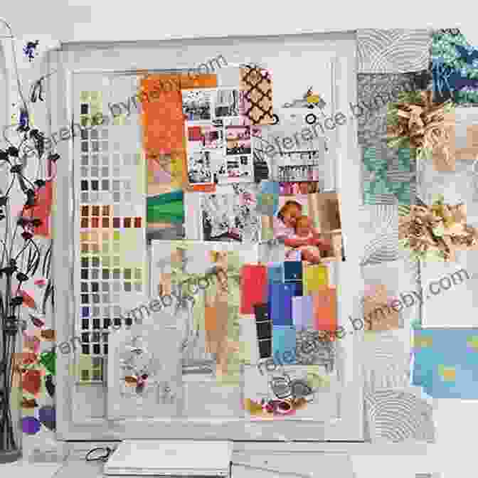 A Corkboard Filled With Magazine Clippings, Fabric Swatches, And Paint Samples The New Design Rules: How To Decorate And Renovate From Start To Finish: An Interior Design