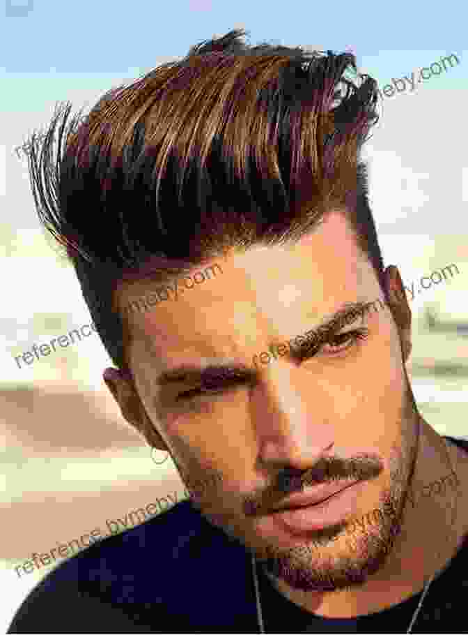 A Man With A Pompadour Hairstyle, Showcasing The Iconic Volume And Height. Classic Hairstyles For Men An Illustrated Guide To Men S Hair Style Hair Care Hair Products