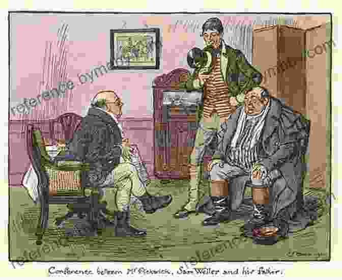 A Vintage Illustration Of Mr. Pickwick And His Companions From The Pickwick Papers The Pickwick Papers Kathryn Griffiths