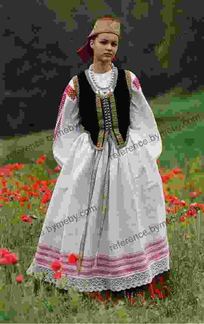 A Young Girl With Long Braids, Wearing A Traditional Lithuanian Dress, Standing In A Field Sudiev Good Bye : Joys And Hardships Of A Lithuanian Immigrant Girl