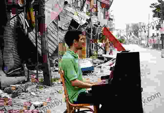 Aeham Ahmad Performing On A Piano, Surrounded By Rubble And Destruction The Pianist From Syria: A Memoir