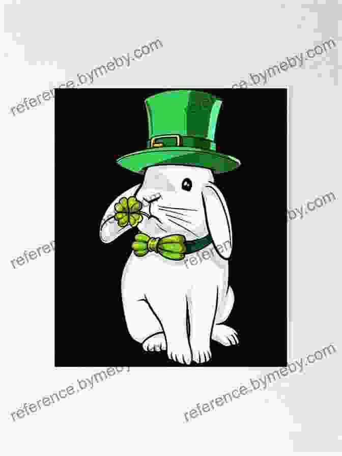 Bobby Bunny Wearing A Green Hat And Holding A Shamrock Happy St Patrick S Day Bobby Bunny