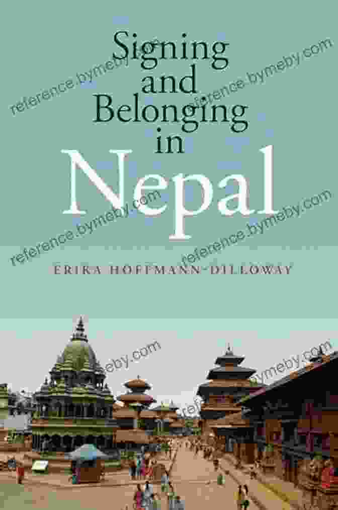 Book Cover Of Signing And Belonging In Nepal, Featuring An Intricate Mandala Design And The Title In Elegant Typography Signing And Belonging In Nepal