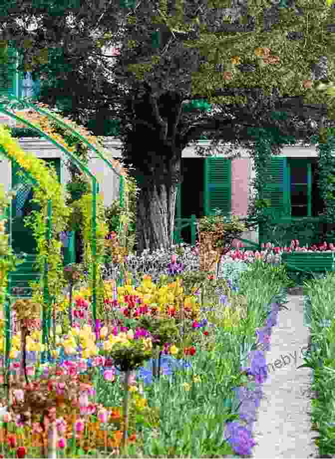 Claude Monet's Garden At Giverny, Featuring Colorful Flowers And Lush Greenery Monet S Palate Cookbook: The Artist His Kitchen At Giverny (GIBBS SMITH)