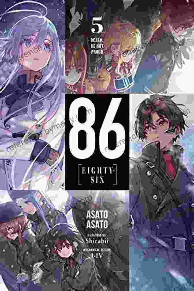 Cover Of Death Be Not Proud 86 Eighty Six Light Novel Featuring Shin And Lena Surrounded By Mecha Legion 86 EIGHTY SIX Vol 5 (light Novel): Death Be Not Proud (86 EIGHTY SIX (light Novel))