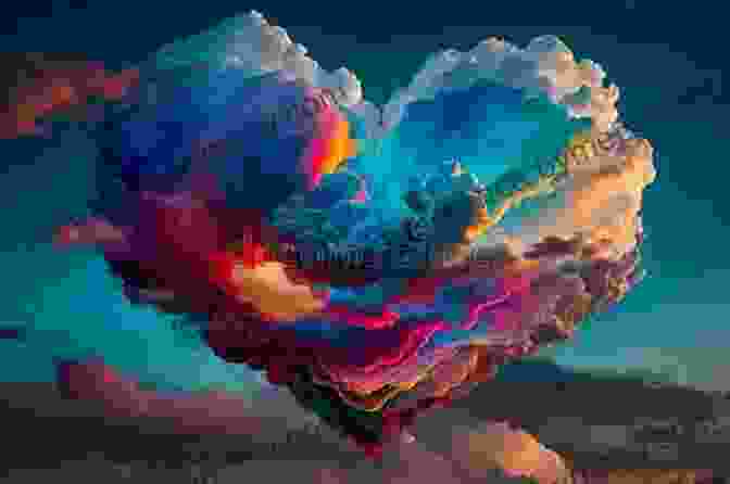 Drawing Of A Heart Shaped Cloud Releasing A Burst Of Colorful Thoughts And Ideas Drawings Of Deep Thoughts And Ponderings Of The Heart