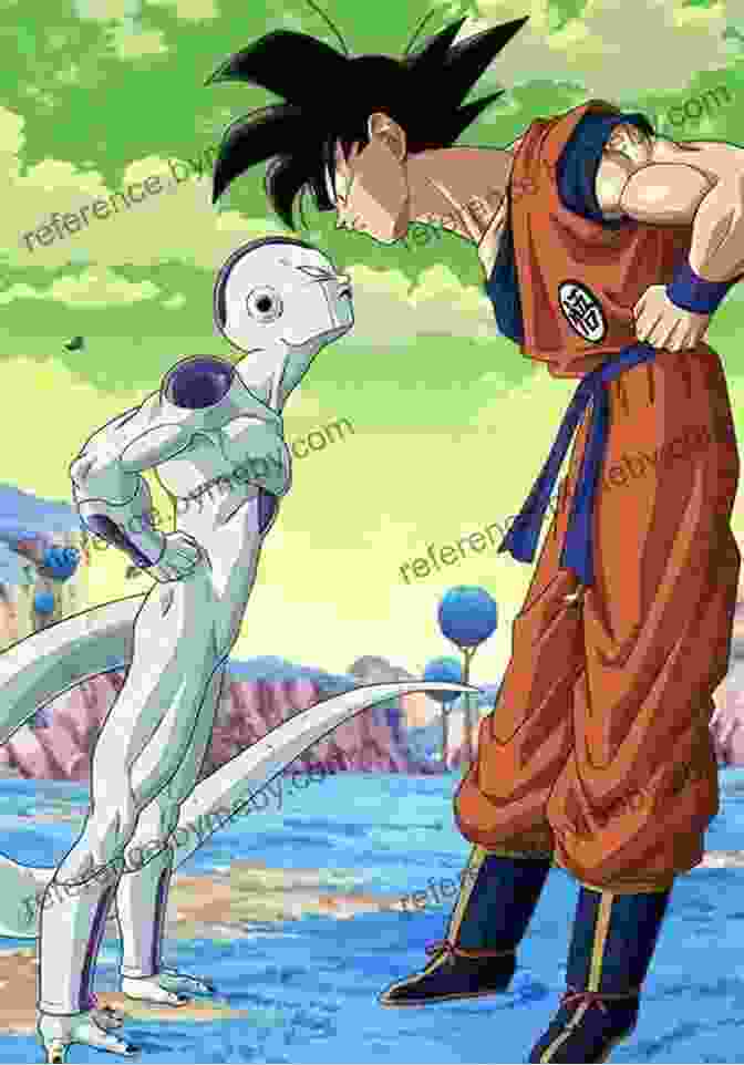 Goku And Freeza Facing Off In An Intense Battle Dragon Ball Z Vol 10: Goku Vs Freeza