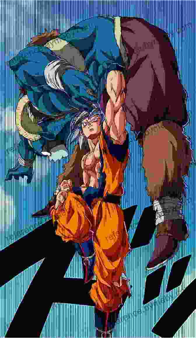 Goku And Moro Engage In An Intense Battle, Their Energy Blasts Colliding In Mid Air. Dragon Ball Super Vol 15: Moro Consumer Of Worlds