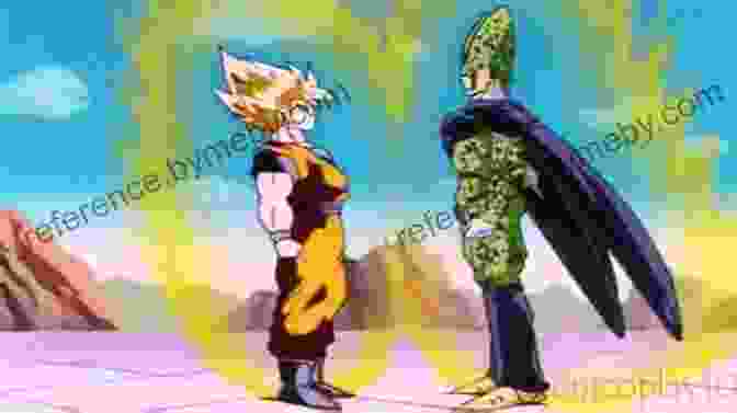 Goku Facing Off Against Cell In An Epic Battle Dragon Ball Z Vol 14: Rise Of The Machines