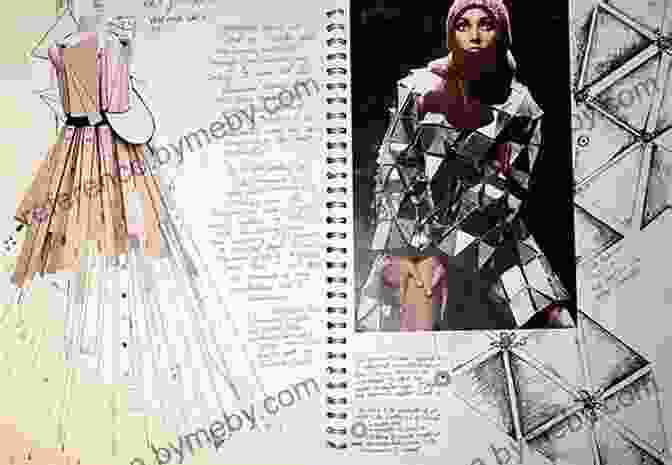 Illustrated Clothing Design Concepts Book Cover, Showcasing A Vibrant Collage Of Sketches And Fabric Swatches. Illustrated Clothing Design Concepts: Dresses And Skirts (Visual Fashion Design Resources 3)