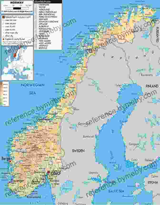 Map Of Norway With Highlighted Destinations Fodor S Essential Norway (Full Color Travel Guide)