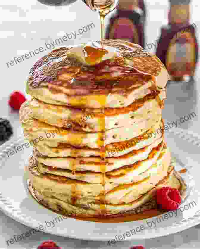 Stack Of Golden Brown Pancakes With Butter And Syrup Pancakes And Corpses (Peridale Cafe Cozy Mystery 1)