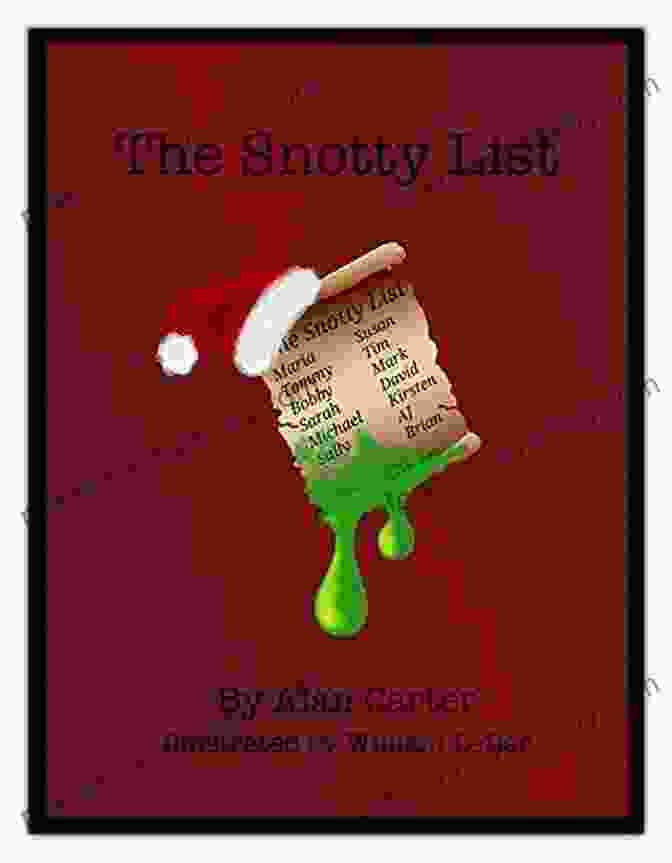 The Snotty List Book Cover By Alan Carter, Featuring A Group Of People Looking Down From A Balcony With Their Noses Turned Up The Snotty List Alan Carter