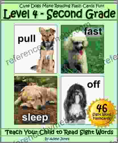 Level 4 Second Grade: Cute Dogs Make Reading Flash Cards Fun (Teach Your Child to Read Sight Words)